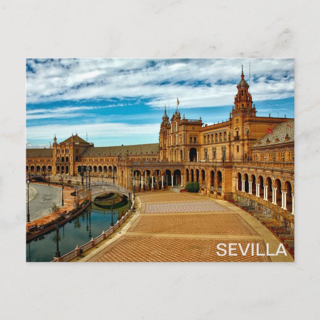 Carte Postale Plaza de España de Sevilla (Devant)