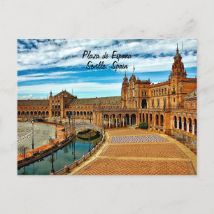 Carte Postale Plaza de Espana, Séville. Espagne