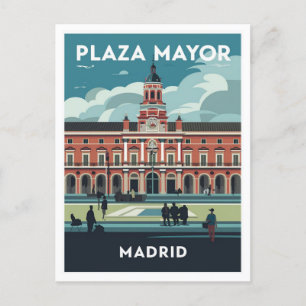Carte Postale Plaza Mayor, Madrid Travel