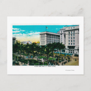 Carte Postale Plaza Park et U.S. Grant HotelSan Diego, CA