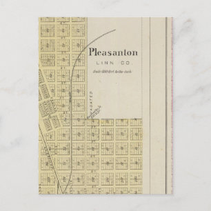 Carte Postale Pleasanton, Mapleton et Hammond, Kansas