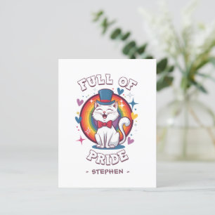 Carte Postale Plein de fierté   Fierté de chat LGBTQ