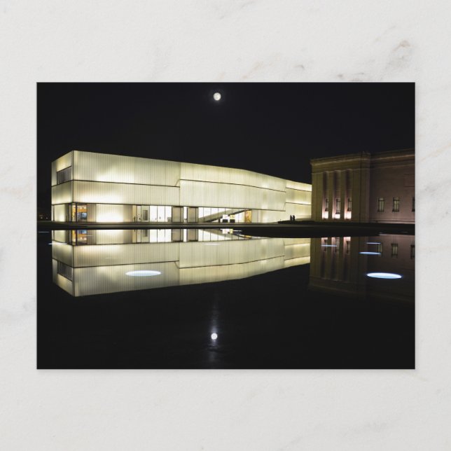 Carte Postale Pleine lune sur Nelson-Atkins Museum of Art (Devant)
