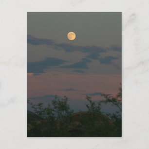 Carte Postale Pleine lune sur Scottsdale
