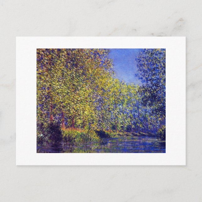 Carte Postale Pli de peinture Claude Monet en Epte près de Giver (Devant)