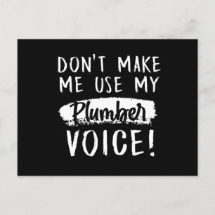 Carte Postale Plomber Vocale Plumbing Job Craft Profession Cadea