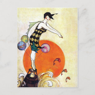 Carte Postale Plongée Flapper Girl
