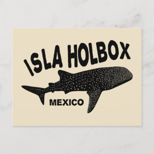 Carte Postale Plongée sous-marine avec requins baleines Isla Hol