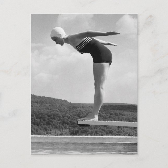 Carte Postale Plongeur (Devant)