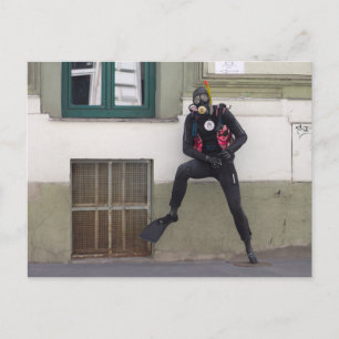 Carte Postale Plongeur sec