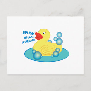 Carte Postale Plongez Dans Le Bain !