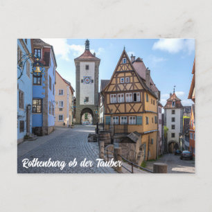 Carte Postale Plönlein à Rothenburg ob der Tauber, Allemagne