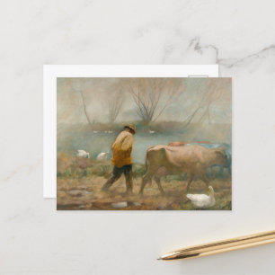 Carte Postale Pluie d'avril par Newell Convers Wyeth