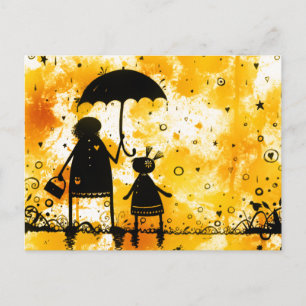 Carte Postale Pluie d'été