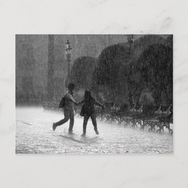 Carte Postale Pluie en chute (Devant)