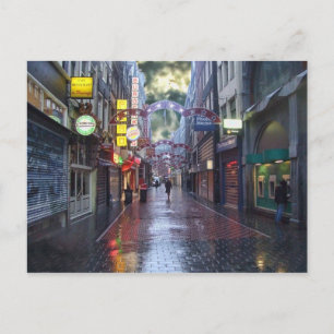 Carte Postale Pluie matinale — Amsterdam en novembre