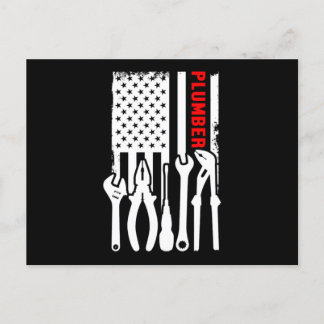Carte Postale Plumber American Flag Plumbing Profession Offre d'