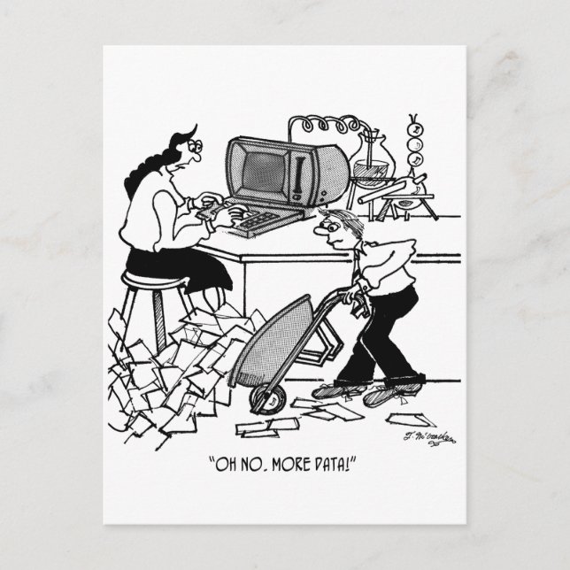 Carte Postale Plus De Données ! (Devant)