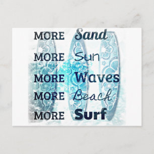 Carte Postale Plus de vie de plage