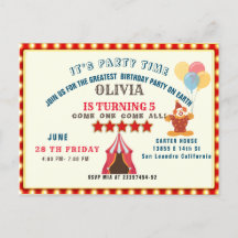 PLUS GRANDE FÊTE D'ANNIVERSAIRE 5 ANS THÈME CIRQUE