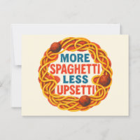 Plus Spaghetti moins Upsetti Funny Inspiration