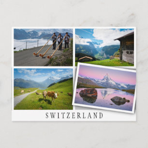 Carte Postale Plusieurs paysages en Suisse
