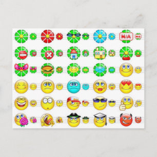 Carte Postale plusieurs visages