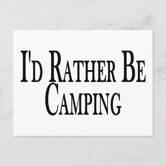 Carte Postale Plutôt Camping (Devant)