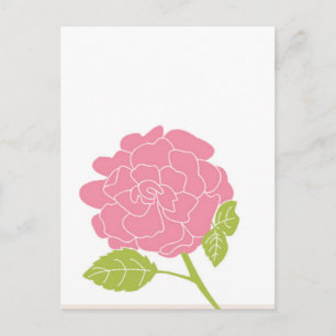Carte Postale Plutôt rose Floral