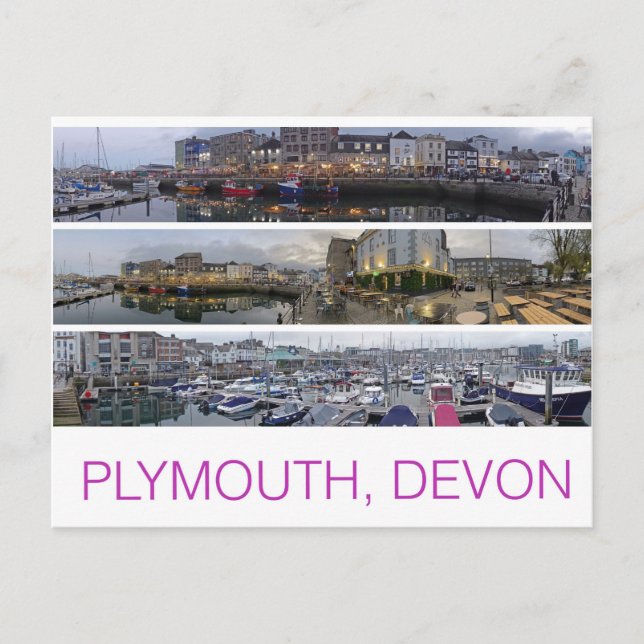 Carte Postale Plymouth (Devant)