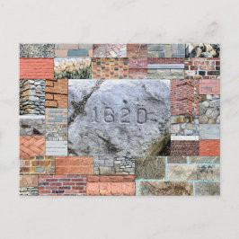 Carte postale Plymouth MA Rocks and Bricks