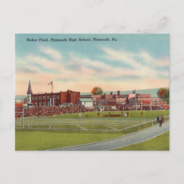 Carte Postale Plymouth Pennsylvanie vintage (Devant)