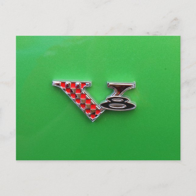 Carte Postale Plymouth V8 1958 (Devant)