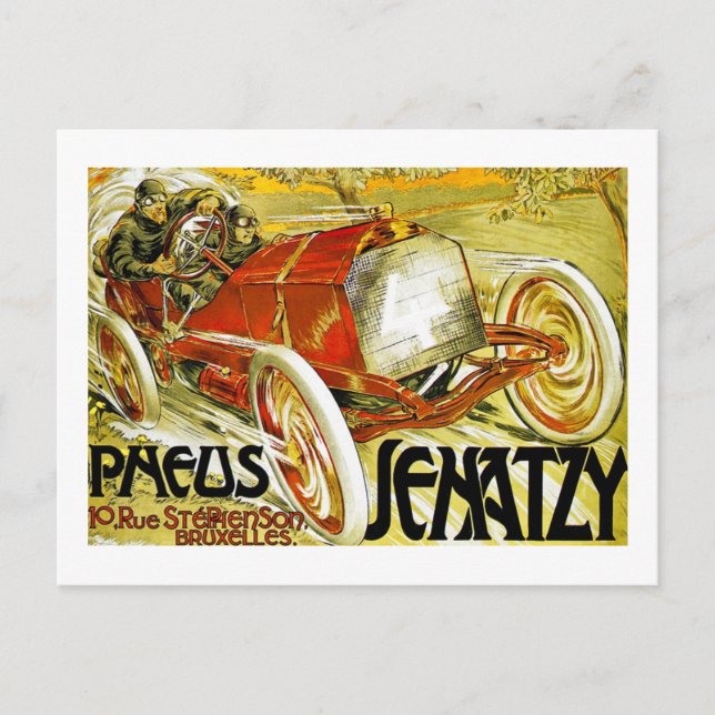 Carte Postale Pneus, Grand Prix Senatzy Bruxelles (Devant)