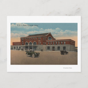 Carte Postale Pocatello, ID - Vue extérieure du train O.S.L.
