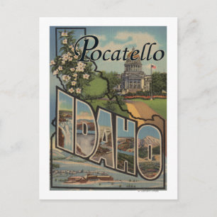 Carte Postale Pocatello, Idaho - Scènes de grandes lettres