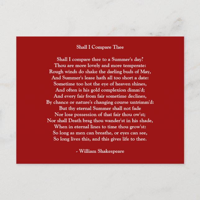 Carte Postale Poème Art-Love Poem 7 (Devant)
