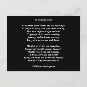 Carte Postale Poème Art-Love Poem 8