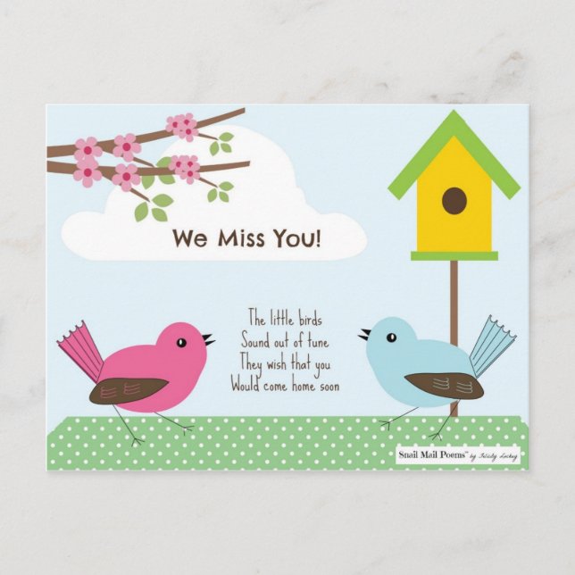 Carte Postale Poème d'Enfants (Devant)