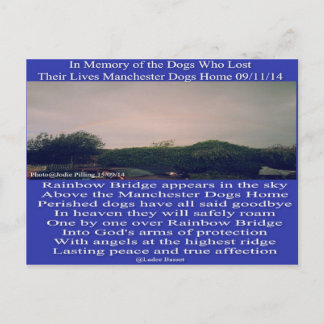 Carte Postale Poème Rainbow de Manchester