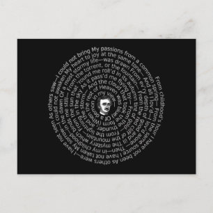 Carte Postale Poème SEUL dans une spirale