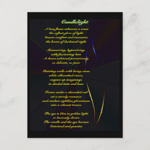 Carte Postale Poème sur