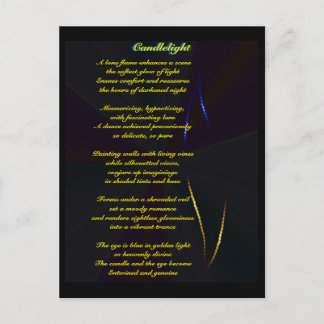 Carte Postale Poème sur