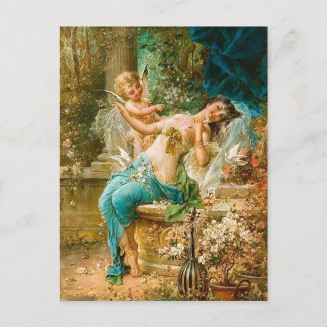 Carte Postale Poesia - par Herbert James Draper (Devant)