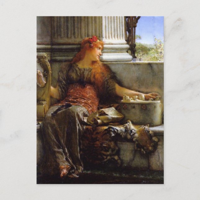 Carte Postale Poésie de Sir Lawrence Alma-Tadema (Devant)