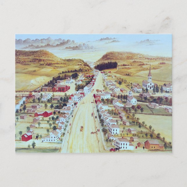 Carte Postale Poestenkill, New York, c.1855 (Devant)