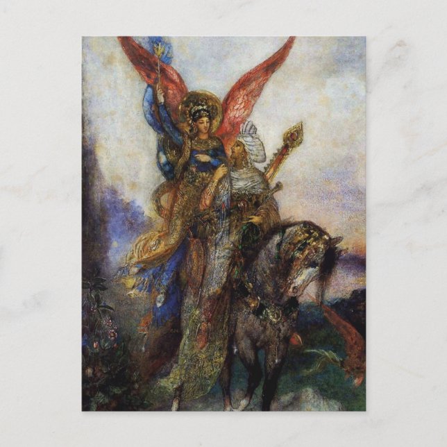Carte Postale "Poète arabe" Angel Art de Gustave Moreau (Devant)