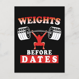 Carte Postale Poids avant dates   Citation motivationnelle de fo