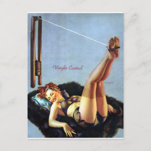 Carte Postale Poids - Réglage de la broche vers le haut