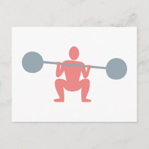 Carte Postale Poids-voleur Gewichtheber